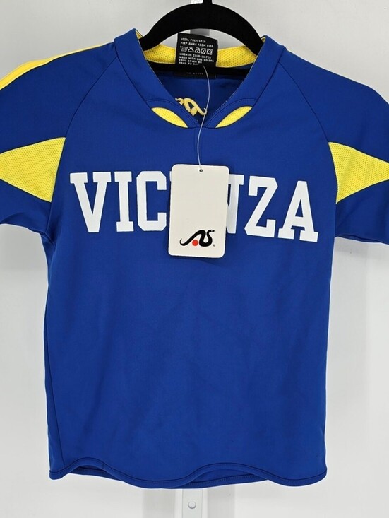 Other - Vicenza Youth Sz S Soccer Jersey Yellow Blue NEW